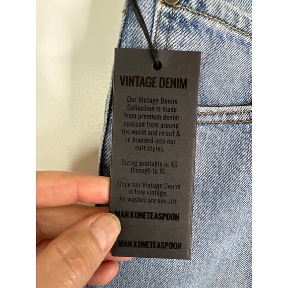 Man x One Teaspoon Vintage Mr. Jeans in Washed Blue Size Large NWT - Picture 5 of 13